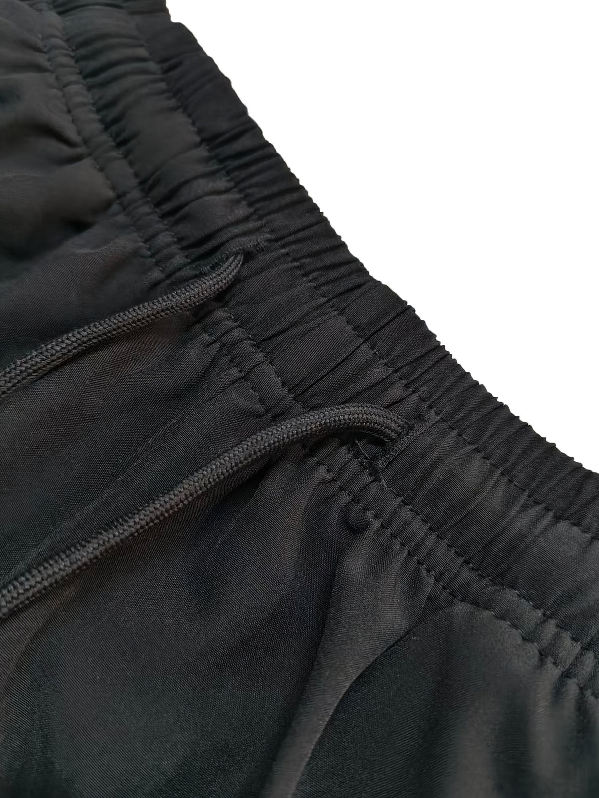Trendy Fashion Women'S New Casual Thin Long Pants, Color-Block Patchwork with Elastic Waist And Adjustable Drawstring, Embroidered Logo, Suitable for Spring/Autumn Outdoor Leisure Or Daily Commute And Various Parties - Black