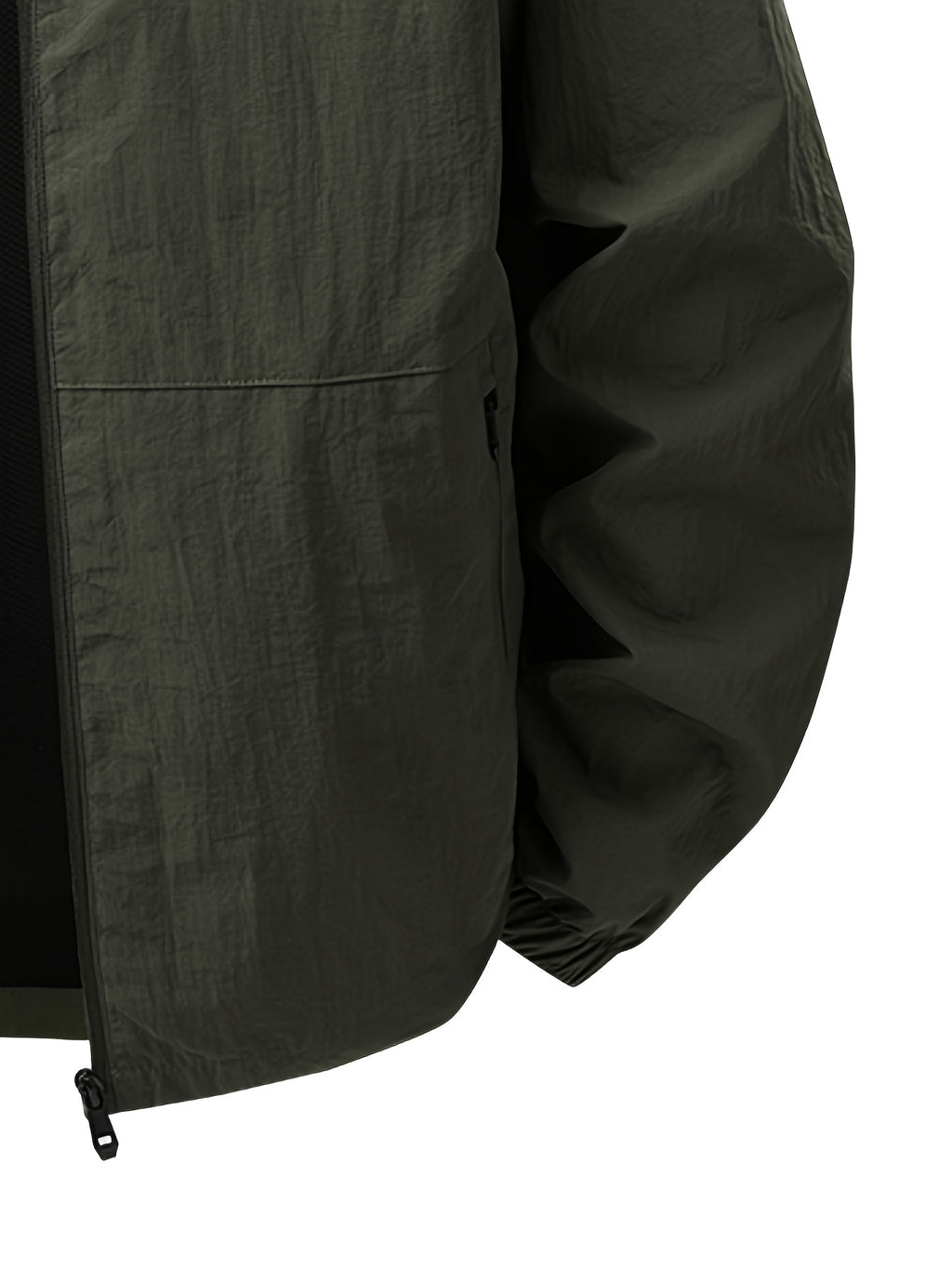 Men'S Stand-Collar Business Casual Jacket, New Spring And Autumn Outdoor Windbreaker, Windproof And Loose Jacket, Men'S Fashion - fern green