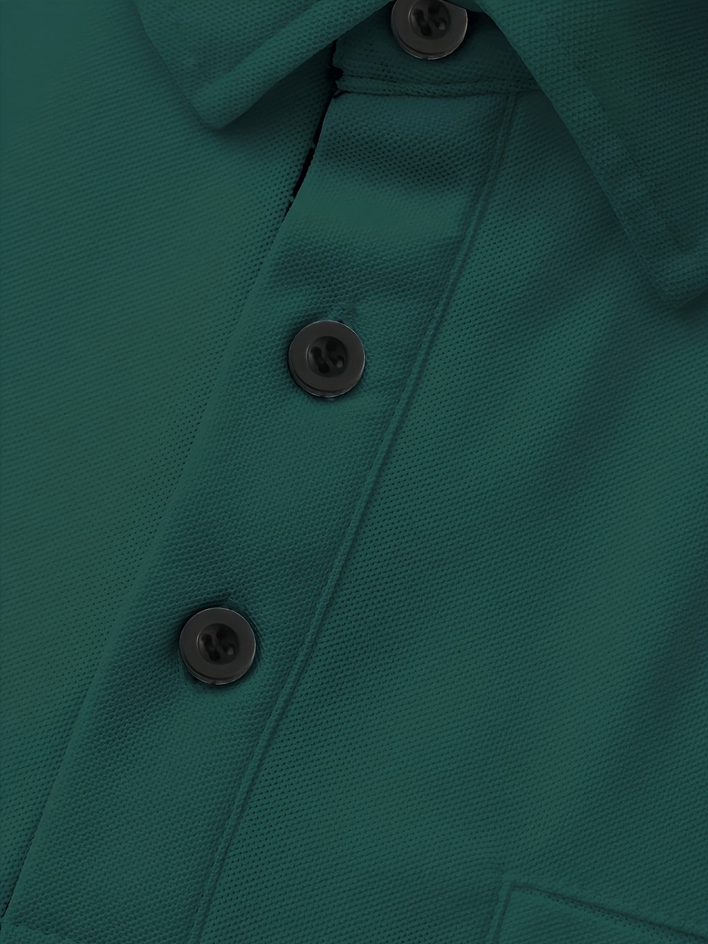 Men's New Polo Shirt, Piqué Soft Fabric, Faux Pocket, Outdoor Casual Business Breathable Polo Shirt, Suitable for Vacation and Business Occasions, Essential for Daily Casual Wear - Dark Green