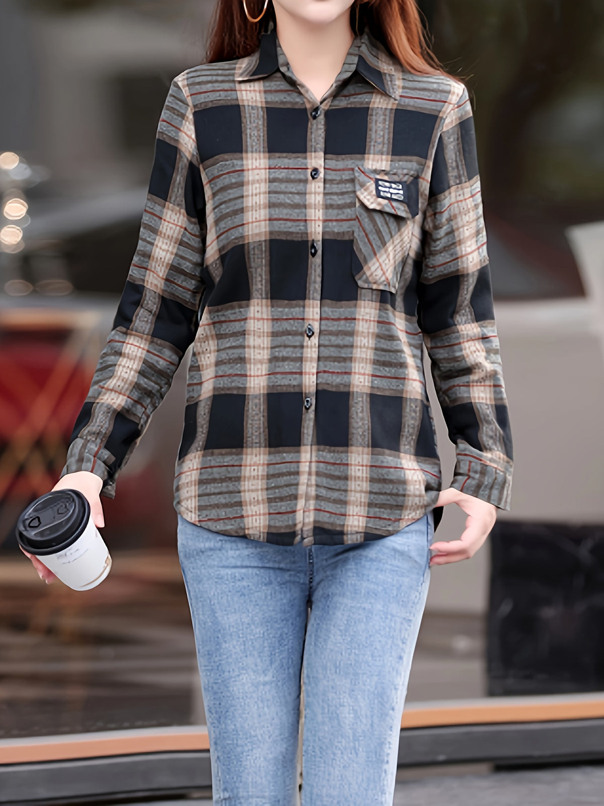 Spring And Autumn Fashion Fleece Shirt - Mixed colors