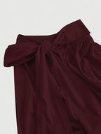 Chic Sleeveless Bodycon Top for Women - Sexy Stand Collar with Ruched Detail, Solid Color Black, Polyester Blend, Perfect for Office & Club Wear, Versatile Fashion | Sexy Sleeveless Top | Polyester Blend - Burgundy