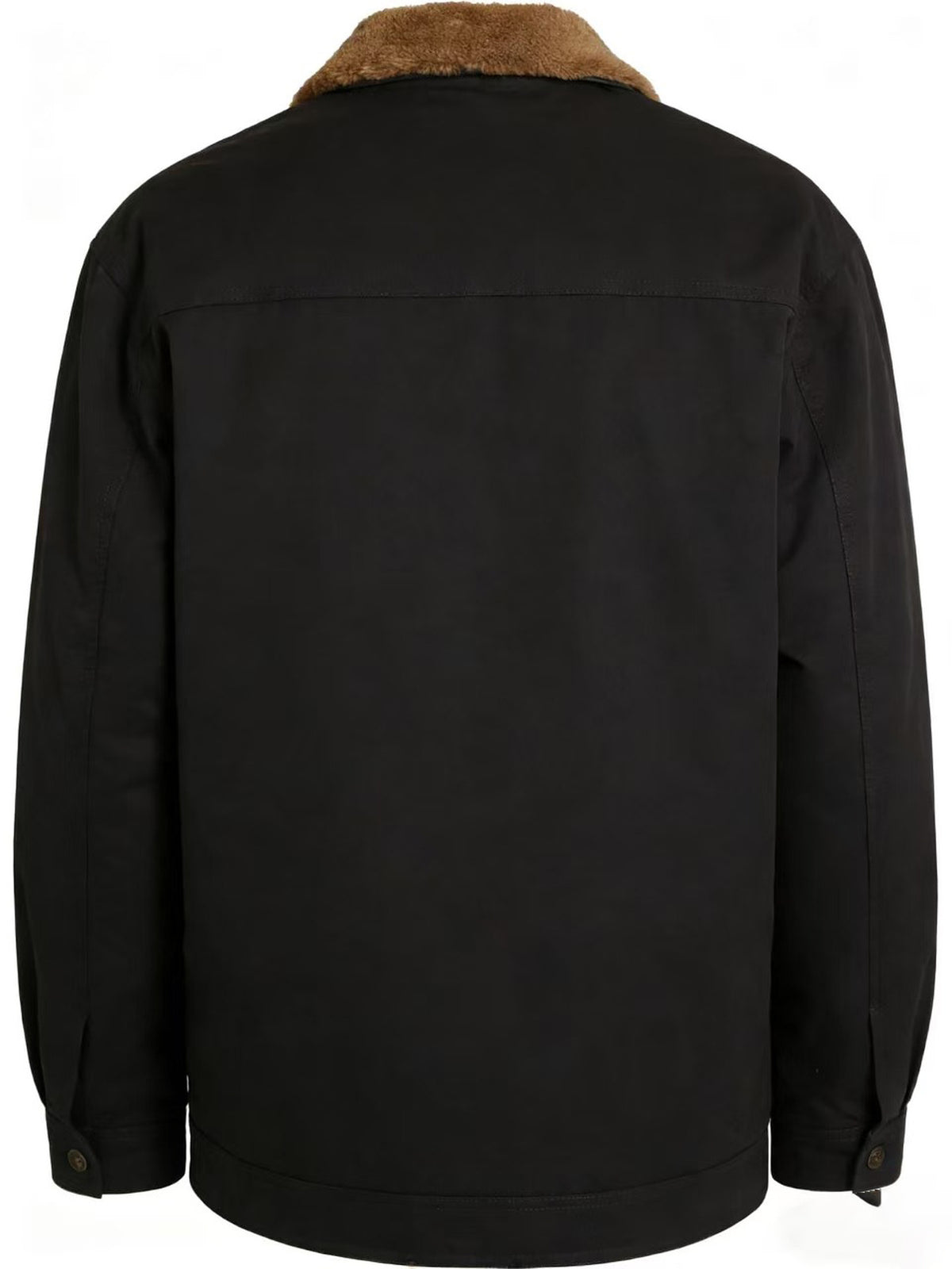 2026 European American New Men'S Outing Fashion Trendy Fleece Warm Jacket Coat - Black