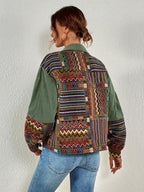 Women's Casual Outerwear Jacket - Green