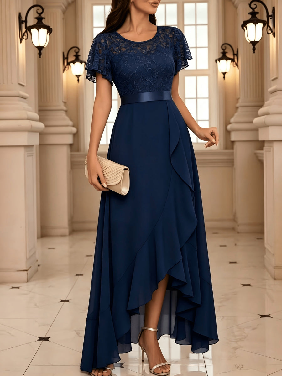 Evening Gowns for Women, Hostess Performance Dresses, Bridesmaid Dresses, Prom Evening Gowns - Navy Color