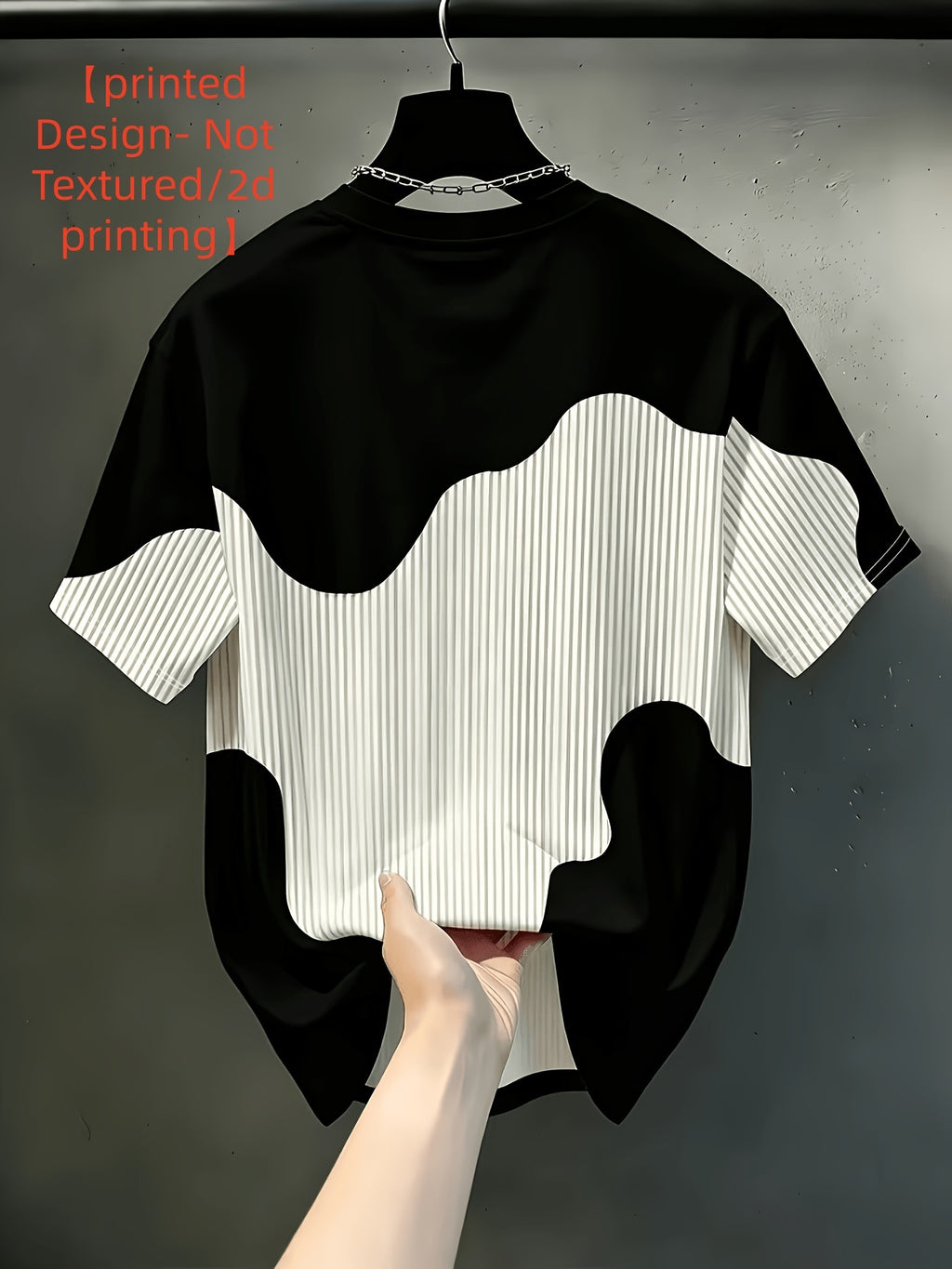 [Printed Design - Not Textured/2D Printing] Men'S Contrasting Color Chicago Letter Print Round Neck T-Shirt, Soft And Comfortable Outdoor Fitness Short Sleeve Trendy Holiday Gift - Mixed Color 2