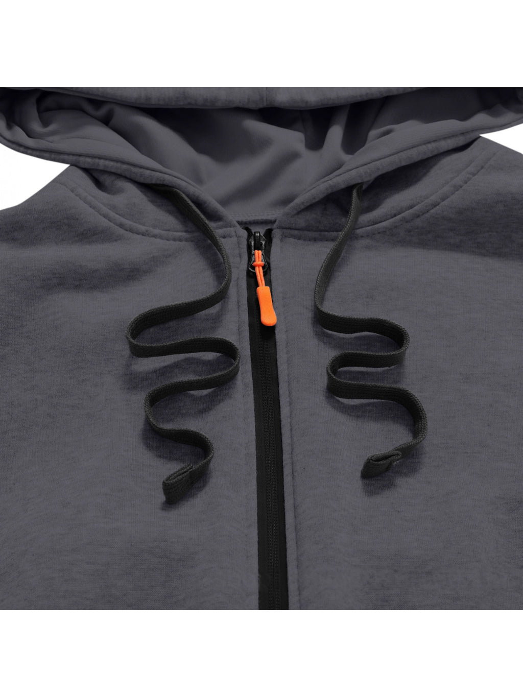 Men'S Casual Hooded Long Jacket PARIS Striped Logo Print Side Seam Zipper Detail Leather Decorative Label Drawstring Hat Collar Loose Daily Windproof Coat, Autumn Essentials - Dark Gray