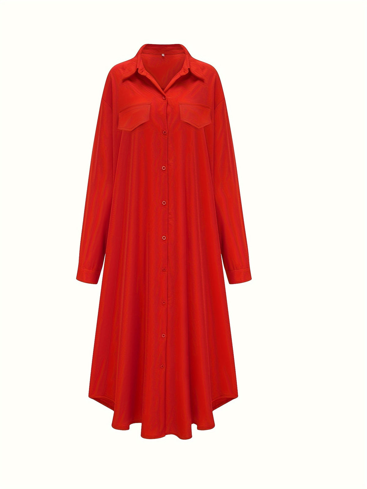 Stylish Women'S Clothing, Multi-Style Shirts, Long Tops - Red