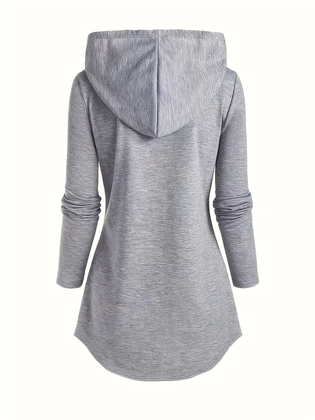 Women's Fashion Long Top - Light Grey