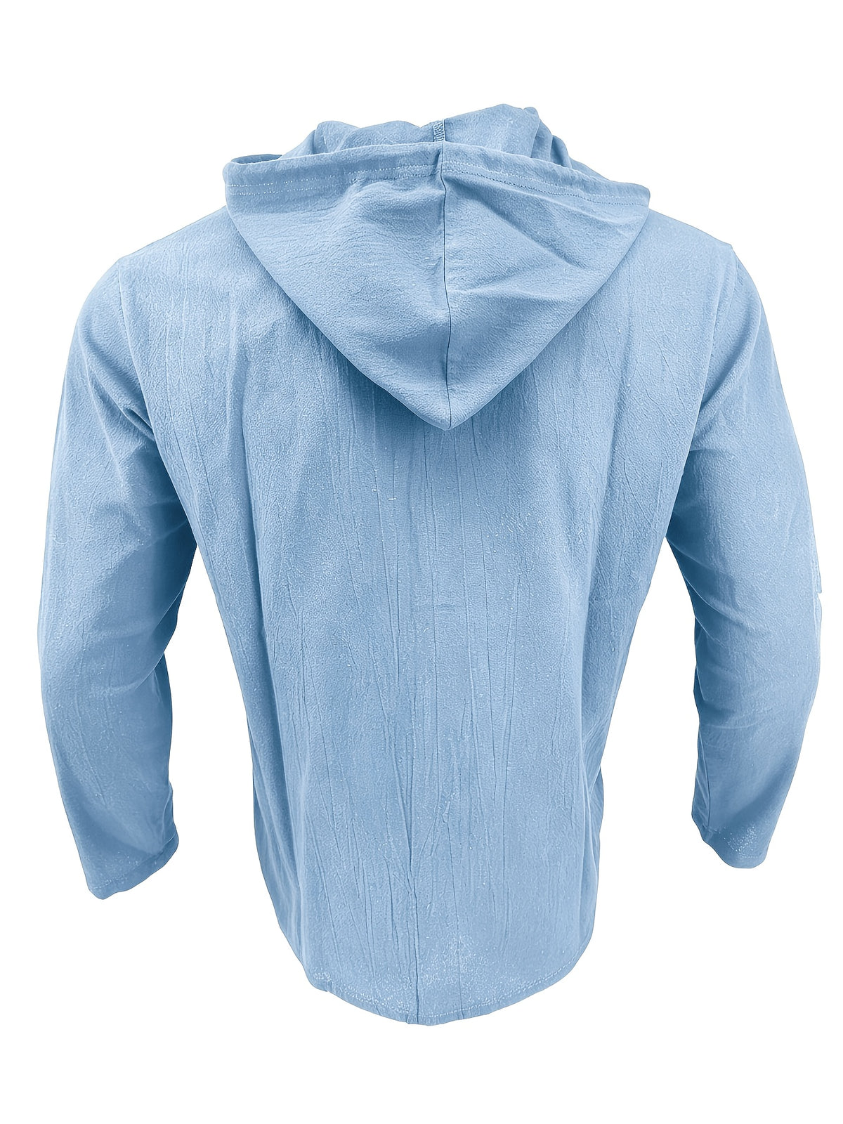 Zhiyu OBM 2pcs Men's Fashion Casual Beach Style Hooded Long Sleeve Open Front Cardigan | High-End Skin-Friendly Soft Shirt | 100% | Essential Golf Beach Polo Outfit | Breathable and Lightweight | for Indoor Gatherings and Outdoor Sports | Wardrobe - Apricot + Blue