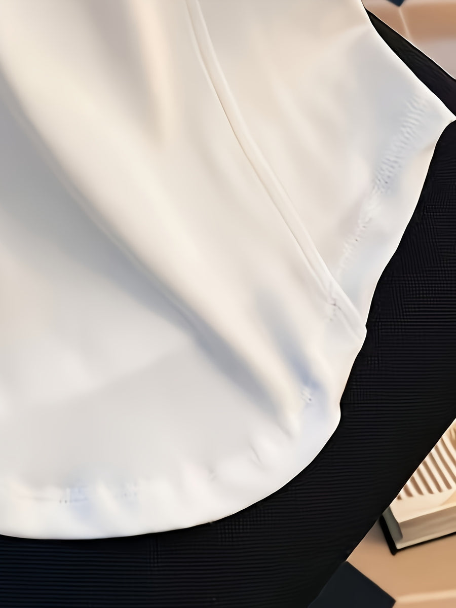 Casual Short-sleeved Slim-fit T-shirt - White