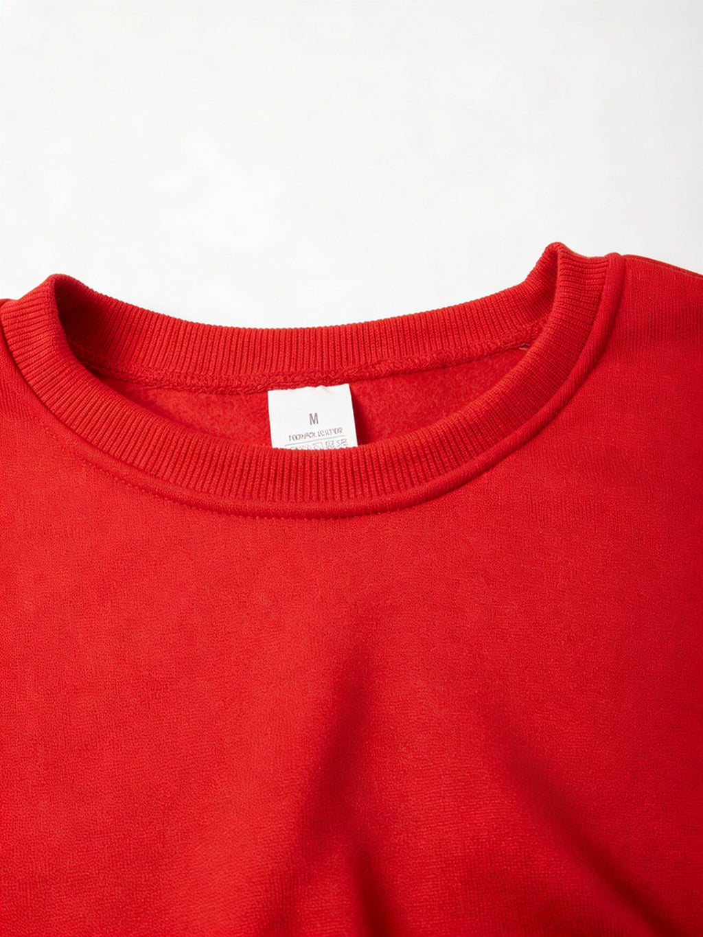 Men's Autumn/Winter Crew Neck Sweatshirt, Loose Fit Fashion, Vintage American Streetwear Print, Soft and Skin-Friendly, Versatile Daily Casual Top - Red