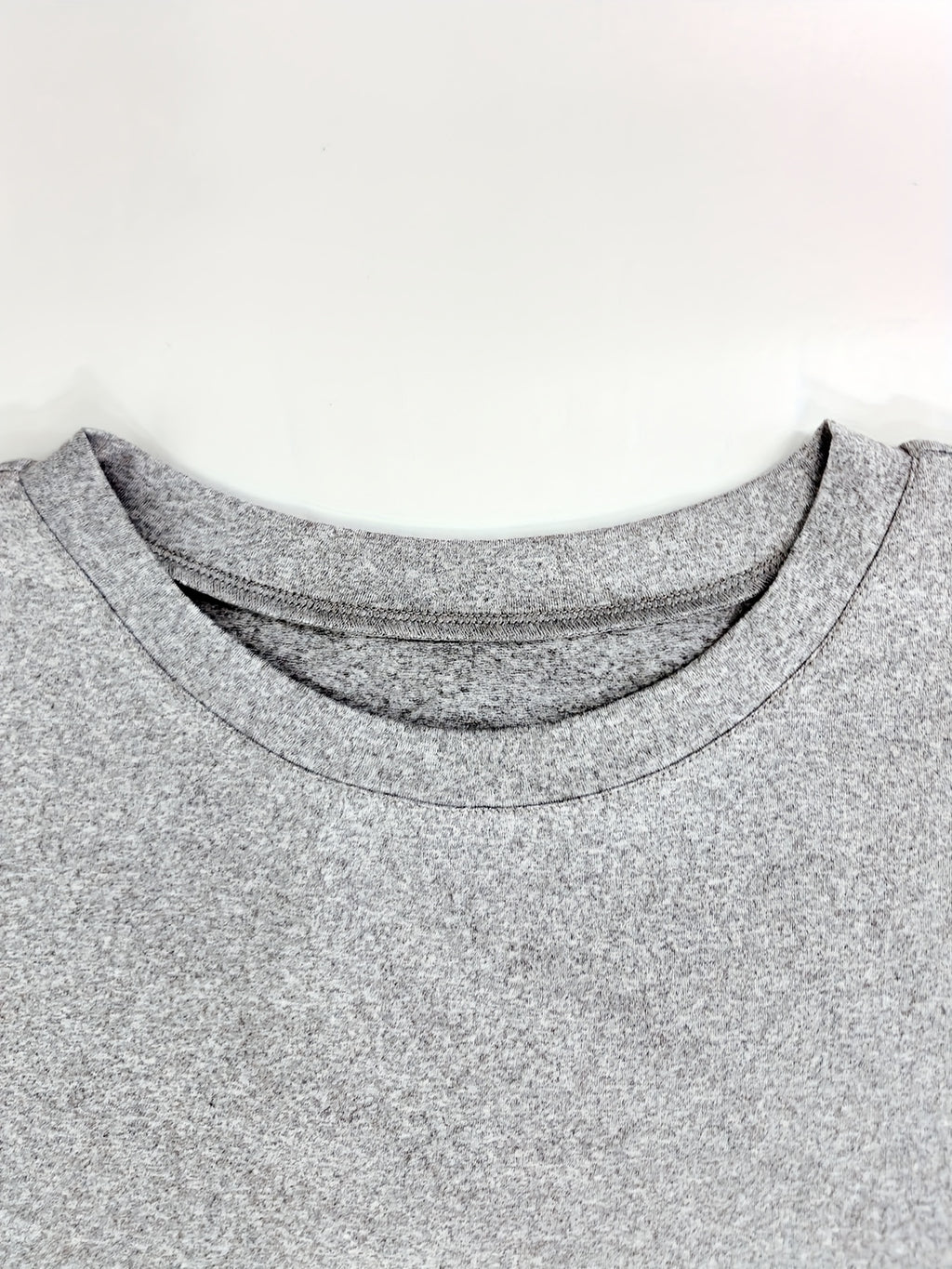 Spring/Autumn Casual Long Sleeve Loose Fit Oversized T-Shirt with Pocket Robe Top - Light Grey