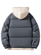 Winter Thickened Hooded Coat - Dark Gray