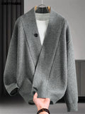 Men'S Pullover Sweater, Warm Long Sleeve Casual Top for Fall And Winter - Grey