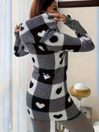 Plaid Printed Double-Faced Plush Hooded Zipper Cardigan Casual Women'S Autumn Winter Plush Coat - White