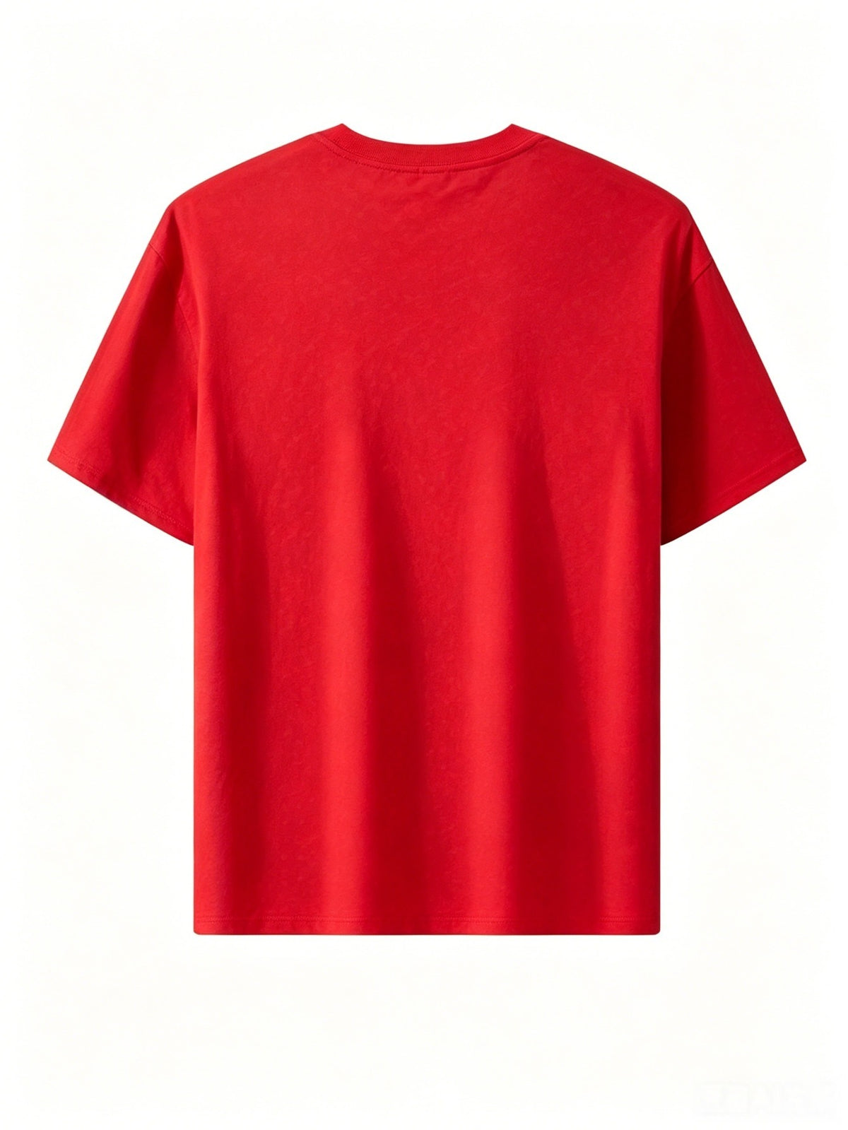 Summer Men's 5pcs Pure Cotton Short-Sleeve T-Shirts, Classic Crew Neck Versatile Basic Style, Soft Breathable Regular Fit, Custom Print Patterns Available, Ideal for Daily Wear, Team Apparel, and Commemorative Work Uniforms - Red