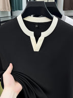 Men'S Summer Short Sleeve Shirt, Comfortable And Carefree - SINBOS - Black
