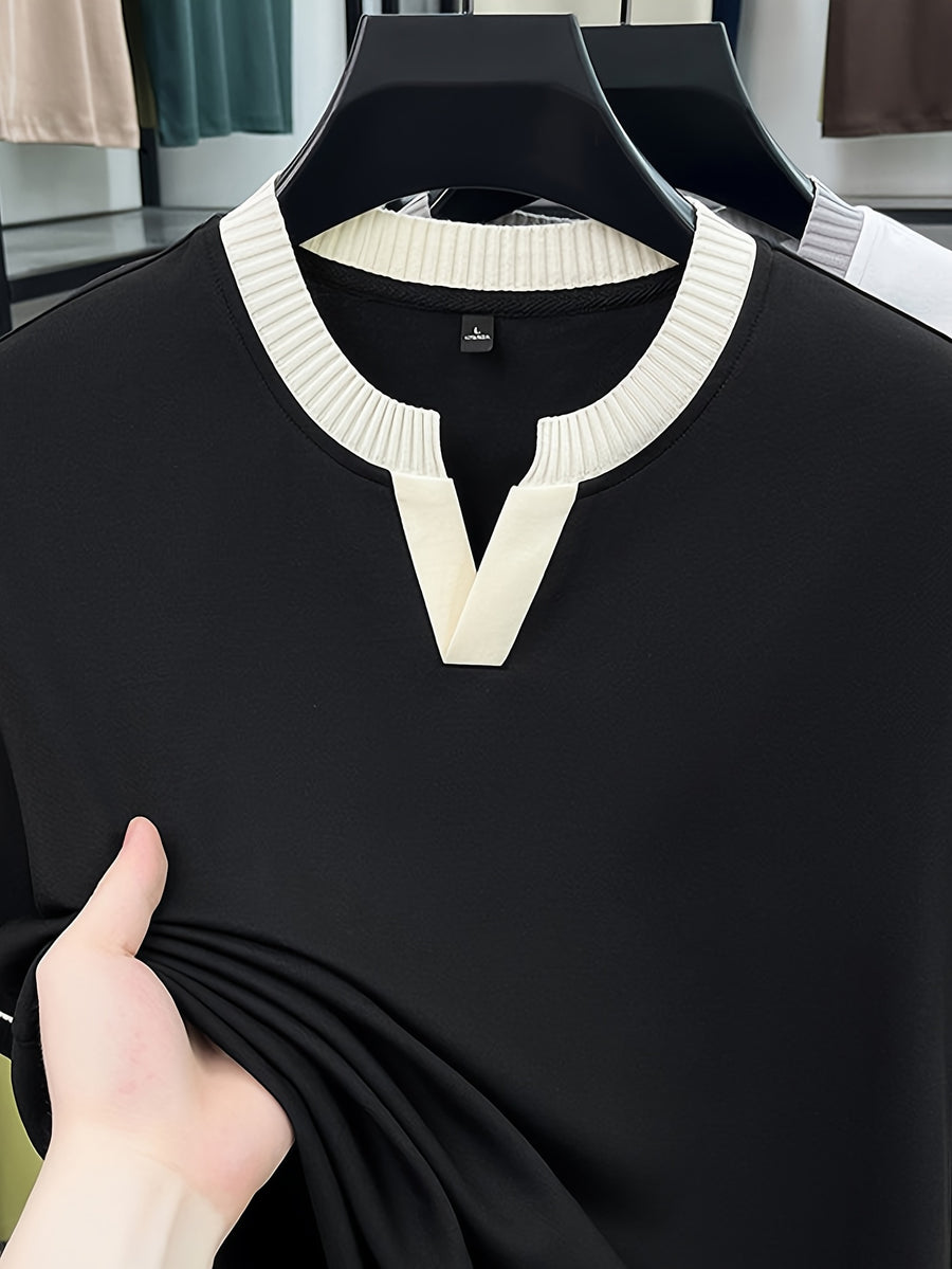 Men'S Summer Short Sleeve Shirt, Comfortable And Carefree - SINBOS - Black