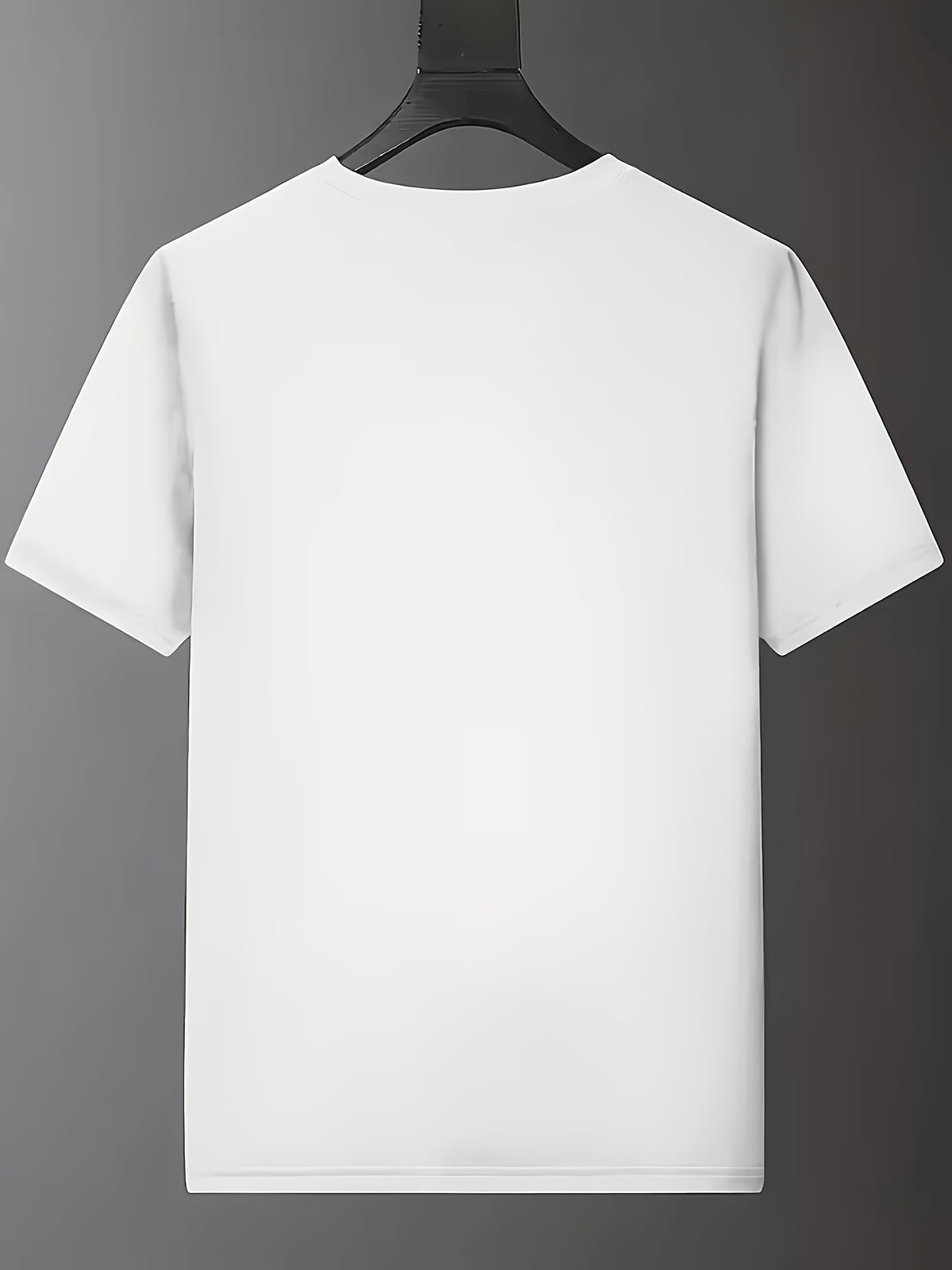 Boy's Patterned Print T-Shirt- Designed for Happy Young People, Featuring Colorful Smiling Faces, Short-sleeved, Round-neck, Casual Summer T-shirt, Made of Soft Knitted Fabric, Perfect for Casual Wear, Young People's T-shirt, Playful Patterned T-shir - White