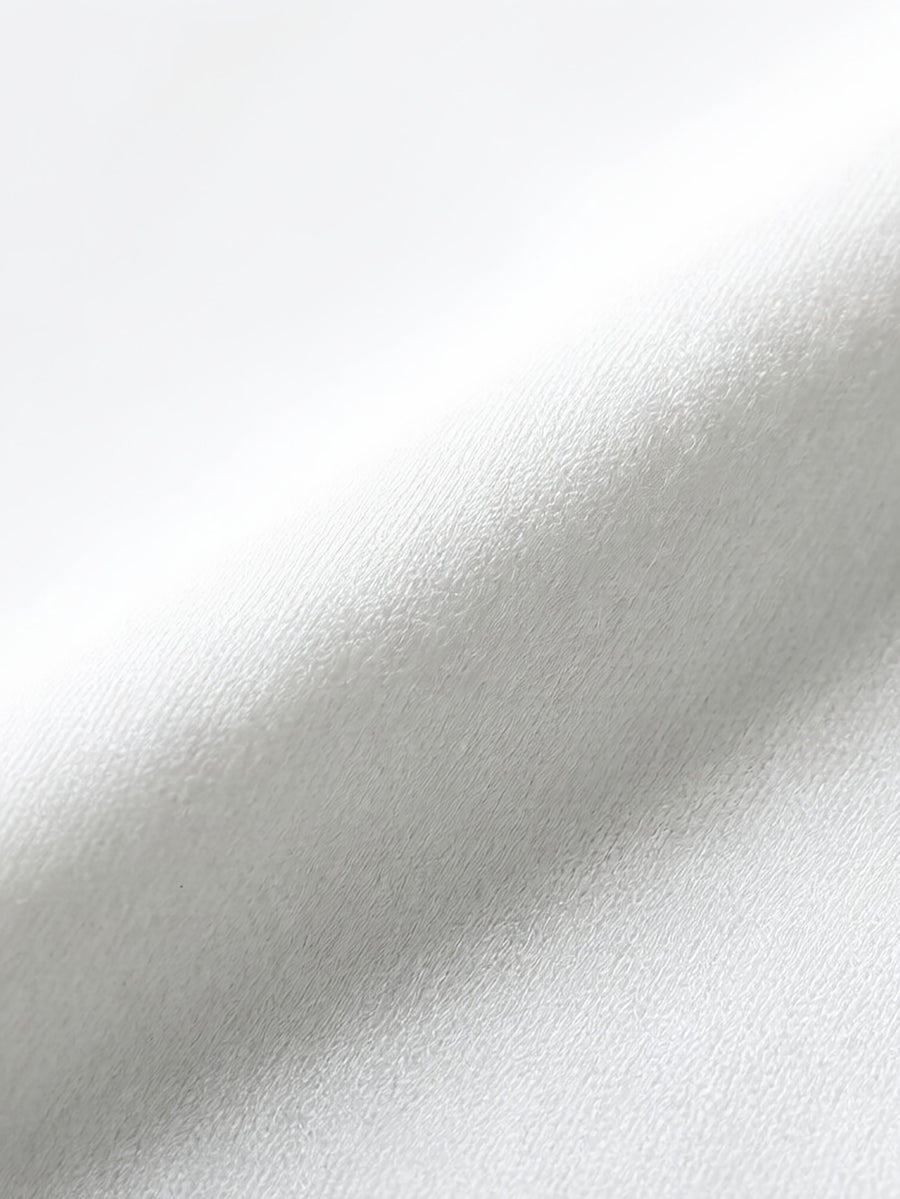 Men's Half-Turtleneck V-Neck Long-Sleeve Base Layer with Small Zipper, Understated and Mature, Seamlessly Transitions Between Business and Casual Settings - SINBOS - White