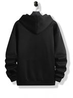 Print, Men'S Casual And Cozy Hoodies, Trendy Long Sleeve Hooded Sweatshirt, Casual Versatile Top for Autumn Winter - Black