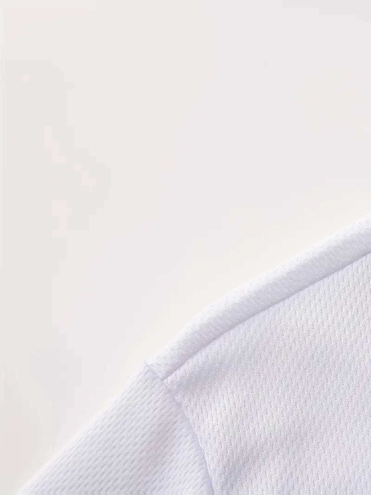 Casual Minimalist Style, Men's T-Shirt, Small Embroidered Letter Design, Summer Daily Wear, Gift for Boyfriend Or Husband - White