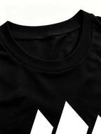 Summer New European And American Style Women'S Print Loose Fit Casual Short Sleeve T Shirt Top - Black