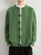 Men's Autumn Winter Trendy Versatile Warm Cardigan Sweater 25861 - Green