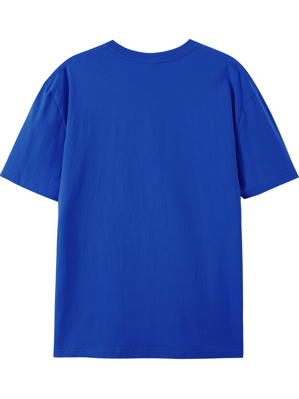 100% Women'S Round Neck Casual Summer Top, Breathable Spring/Summer/Fall T-Shirt (Machine Washable), Suitable for Casual Outfits, Women'S Pure Short Sleeve T-Shirt, Women'S Round Neck Top - Blue