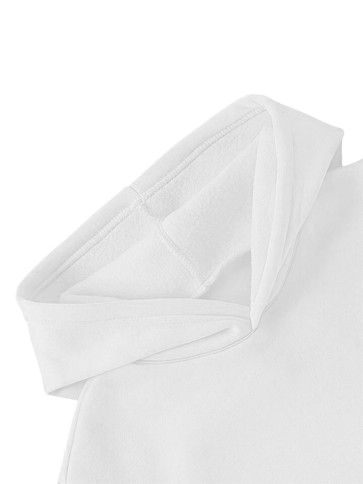 European And American Women'S Fleece-Lined Hooded Sweatshirt Dress Letter Print Thickened Hoodie Sweatshirt Dress Sweatshirt Long Trendy Casual Fashion Versatile Temperament Pullover Shirt Women'S Tops Women'S Winter Clothing - White