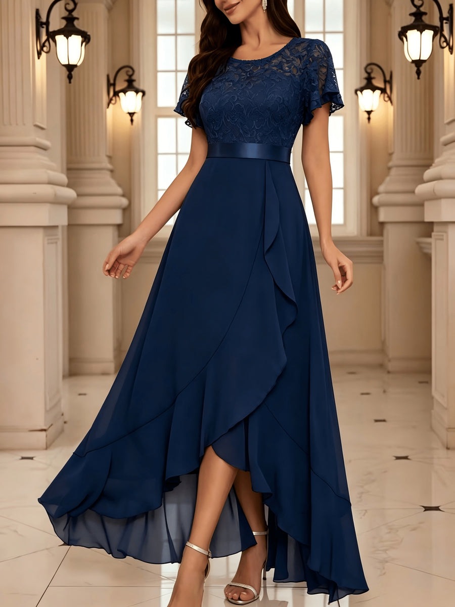 Evening Gowns for Women, Hostess Performance Dresses, Bridesmaid Dresses, Prom Evening Gowns - Navy Color