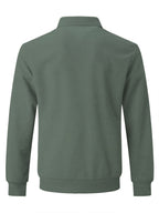 [Pearson OBM] Spring/Autumn Men'S Casual Knit Jacket, Waffle Collar Button-Up Cardigan Jacket, Daily Commute Versatile Men'S Wear 2pcs Set, 2026 New Style Fashionable Versatile Style - Green Color+White Color
