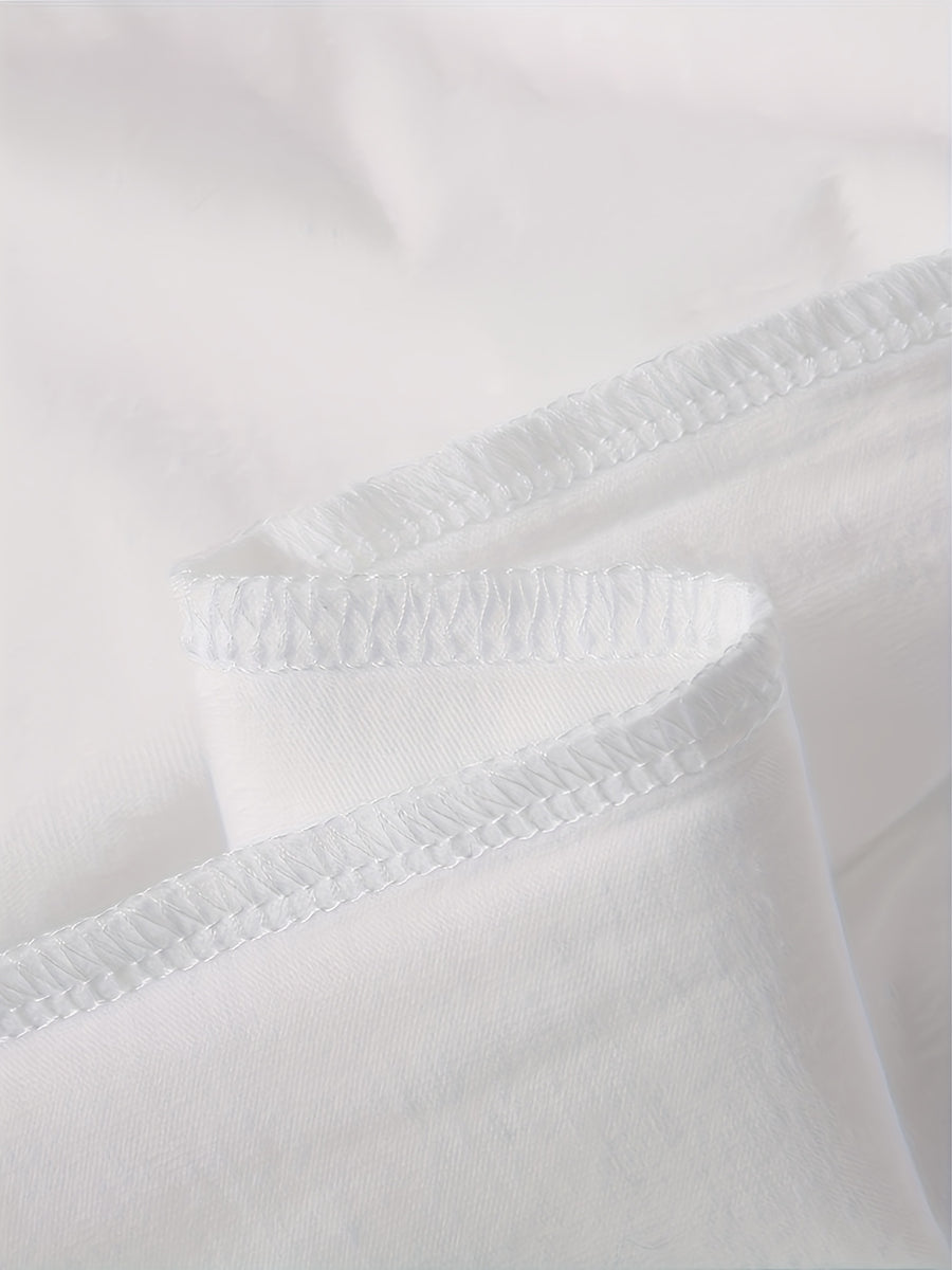 Men's Casual T-Shirt | Fashion Crew Neck | Summer Base Layer Top - White