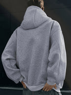 Y2K Zipper Hoodie | Casual Sporty Style Open-Front Cardigan Sweatshirt | Ideal Gift for Boyfriend Or Husband | Suitable for Daily Walks, Work, Outings - Dark Gray