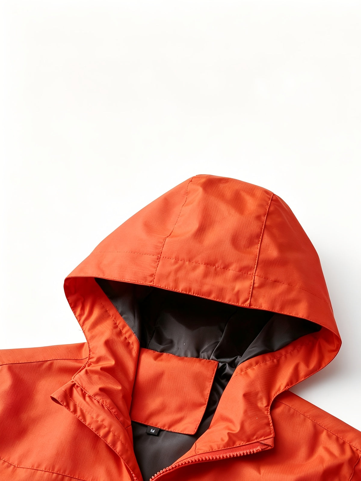 Norway Element Print Jacket Autumn Winter Men'S Outdoor Sports Mountaineering, Hiking Solid Color Jacket Hooded Easy Versatile Youth Fashion Thin Travel Casual Outerwear Men - Orange Red