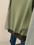 New Spring And Autumn Versatile Green Sleeveless Vest for Women, Perfect for Layering - Green