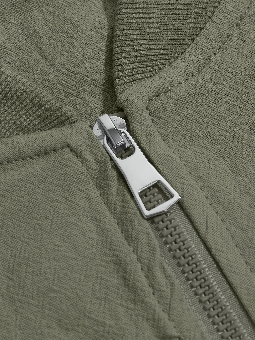 Men's Autumn/Winter 100% Zip-Up Pilot Jacket Coat, MILANO Print Zipper Stand Collar Casual Baseball Jacket, 6 Colors Available, Casual, Simple, Breathable, Lightweight Outerwear Winter Clothes for Men - fern green