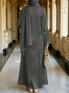 Hot Muslim Women'S Wear Arrives Women'S Dress Classic Loose Fit Middle Eastern Traditional Robe Wealthy Muslim Long Skirt Long Abaya Restoring The Essence of Middle Eastern Traditional Robe, an Elegant Long Dress Suitable for Prayer, Commuting - Mixed Color D