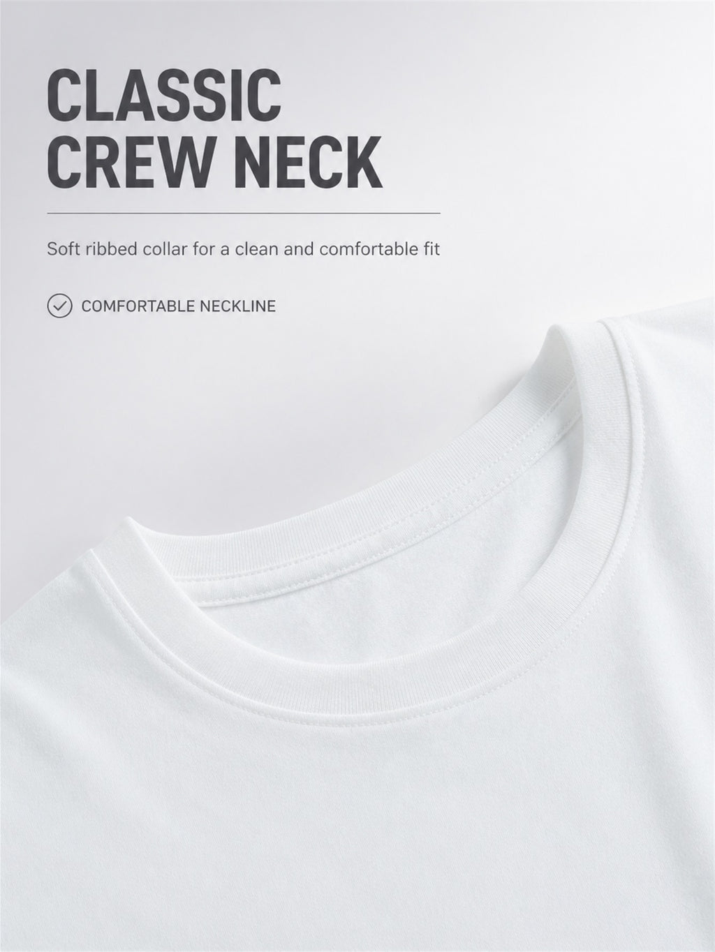 3pcs 100% Pure Solid Color Short-Sleeve T-Shirts, Unisex Crew Neck Basic Style Summer Change-Out Set, Soft, Skin-Friendly, Sweat-Absorbent, Breathable, Comfortable, Durable, Casual for Home, Outer Wear, Commuting, Versatile Top - White+Black+Black