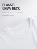 3pcs 100% Pure Solid Color Short-Sleeve T-Shirts, Unisex Crew Neck Basic Style Summer Change-Out Set, Soft, Skin-Friendly, Sweat-Absorbent, Breathable, Comfortable, Durable, Casual for Home, Outer Wear, Commuting, Versatile Top - White+Black+Black