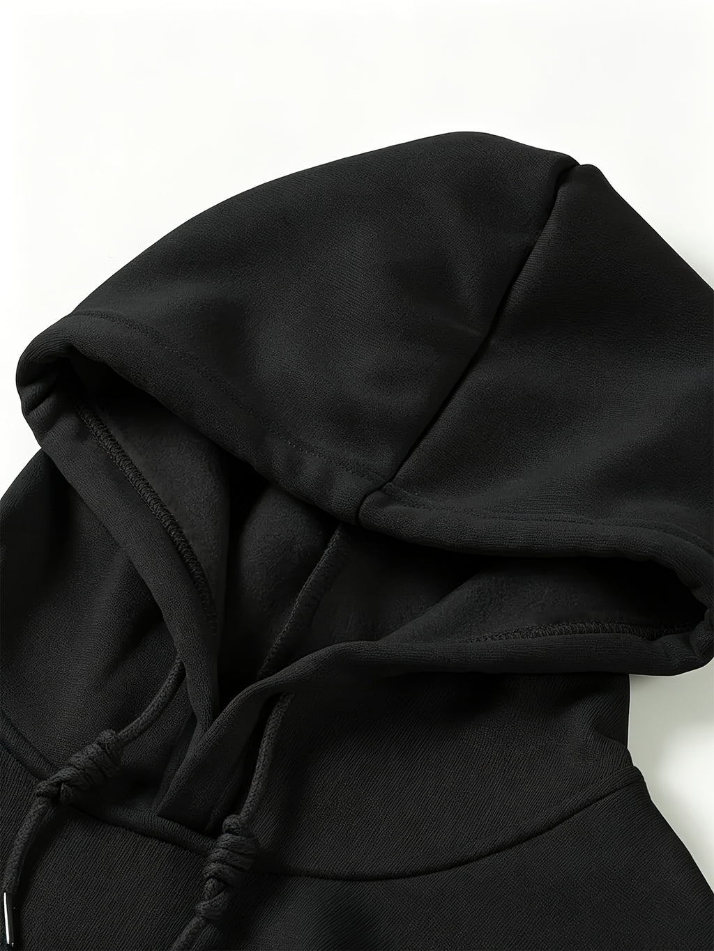 Hooded Sweatshirt with Printed Pattern, Autumn/Winter Style Sweatshirt NYC - Black 1