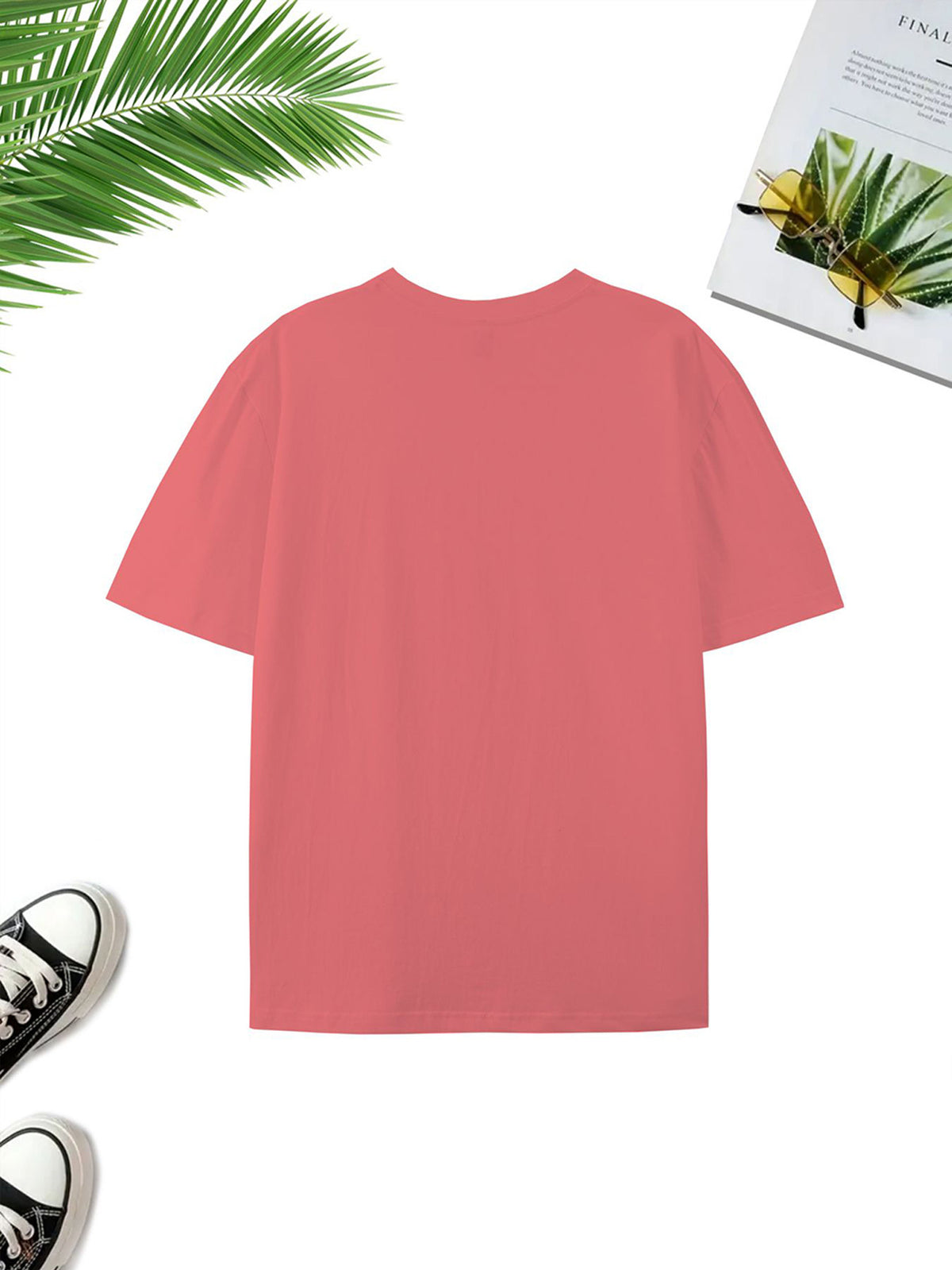 Warner Bros. Official Licensed DC Co-Branded The Flash Themed Printed T-Shirt, American Vintage Streetwear Washed Distressed Texture, Loose Fit Versatile Style, Suitable for Daily Outings and Outdoor Wear, Durable and Resistant to Deformation - Watermelon Red