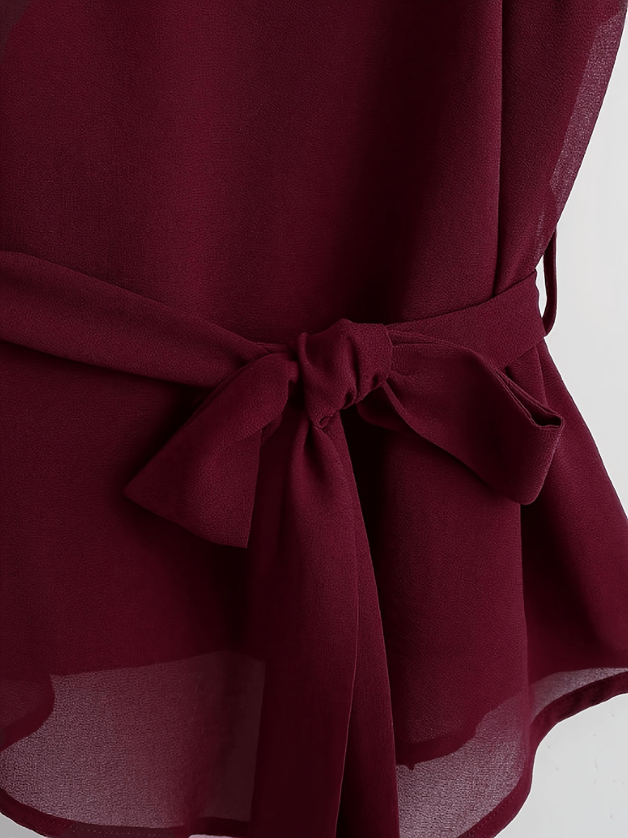 New Style Women's Strappy Camisole Vest, Versatile Summer Body-Conforming Base Layer, Elegant Ladies' Inner Top - Deep Red