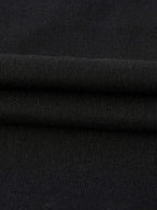 Women'S V-Neck Long Sleeve T-Shirt Made of Pure, Featuring a Printed Design That Flatters The Figure And Is Versatile for Various Outfits - Black