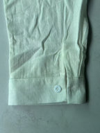 Men'S Fashion Striped Bamboo Rayon Rayon Rayon Joint Long-Sleeved Shirt - White