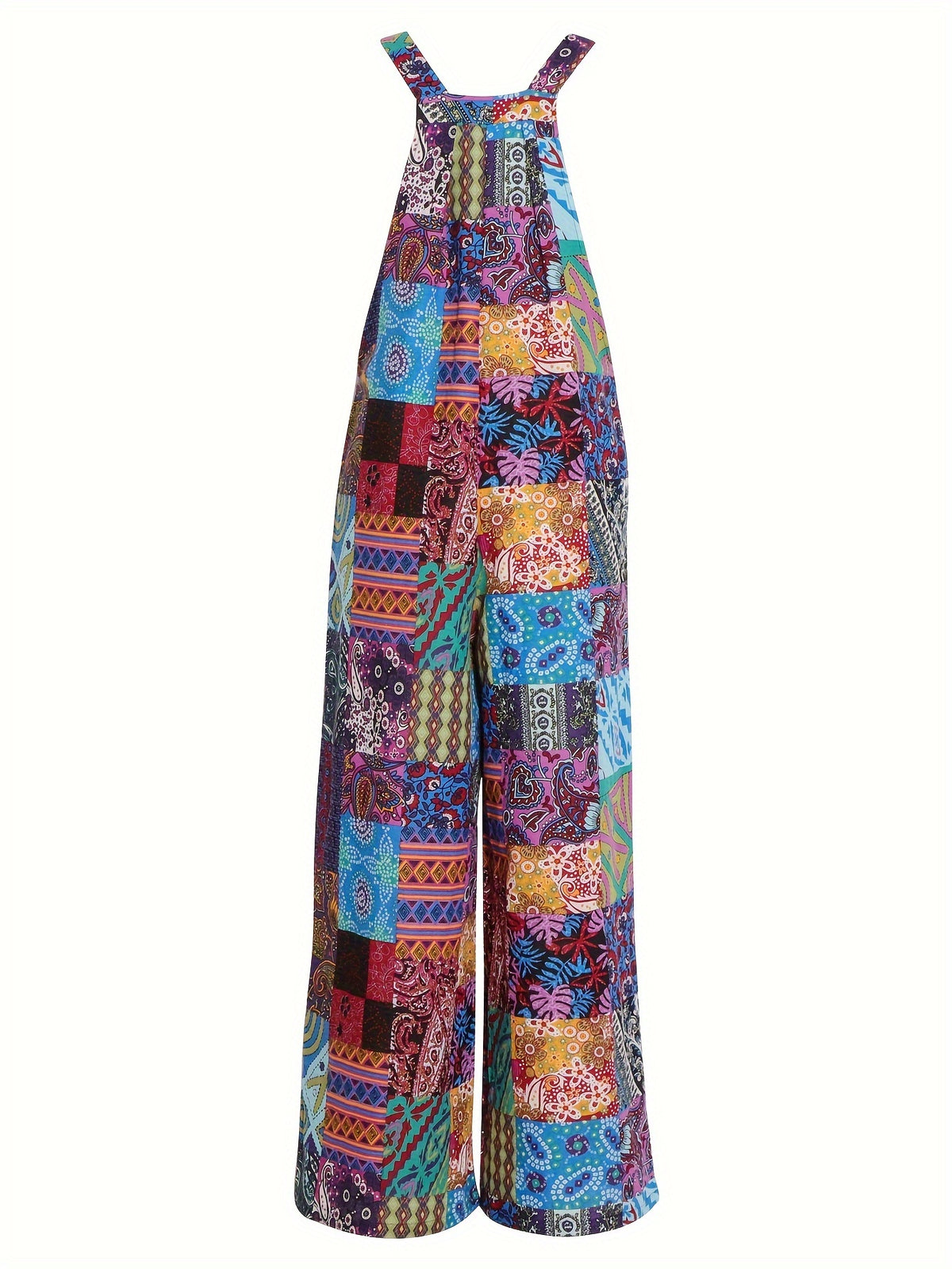 New Printed Side Pocket Overalls for Women, Perfect for Vacation - Mixed colors