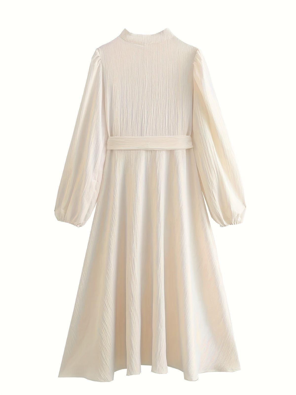 Bridesmaid Shirt Dress - Beige