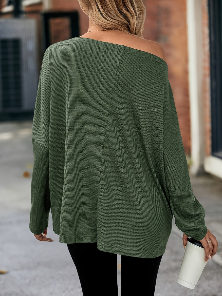 Targeted Women'S Casual Fashion Long-Sleeved Top - Green