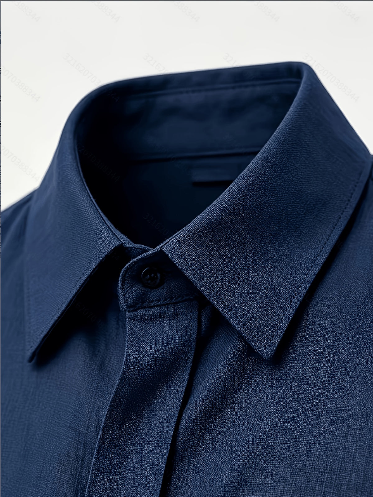 Men's Vintage Lapel Striped Shirt, Vacation Casual Long-Sleeve Shirt. Available in Multiple Colors - Navy Color