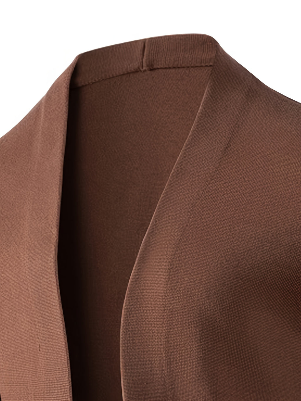 Solid Color Men'S Cardigan for Autumn And Winter, Featuring a V-Neck Design, Stylish Slim Fit, Versatile for Business And Casual Wear, Soft And Comfortable with a Three-Dimensional Shape, Long Sleeves, Pockets, And Warm Knitted Fabric - Khaki